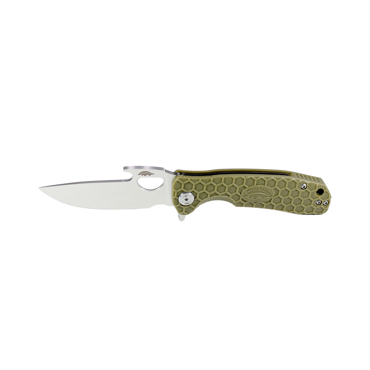 Honey Badger Opener 8Cr13MoV - Small - Green