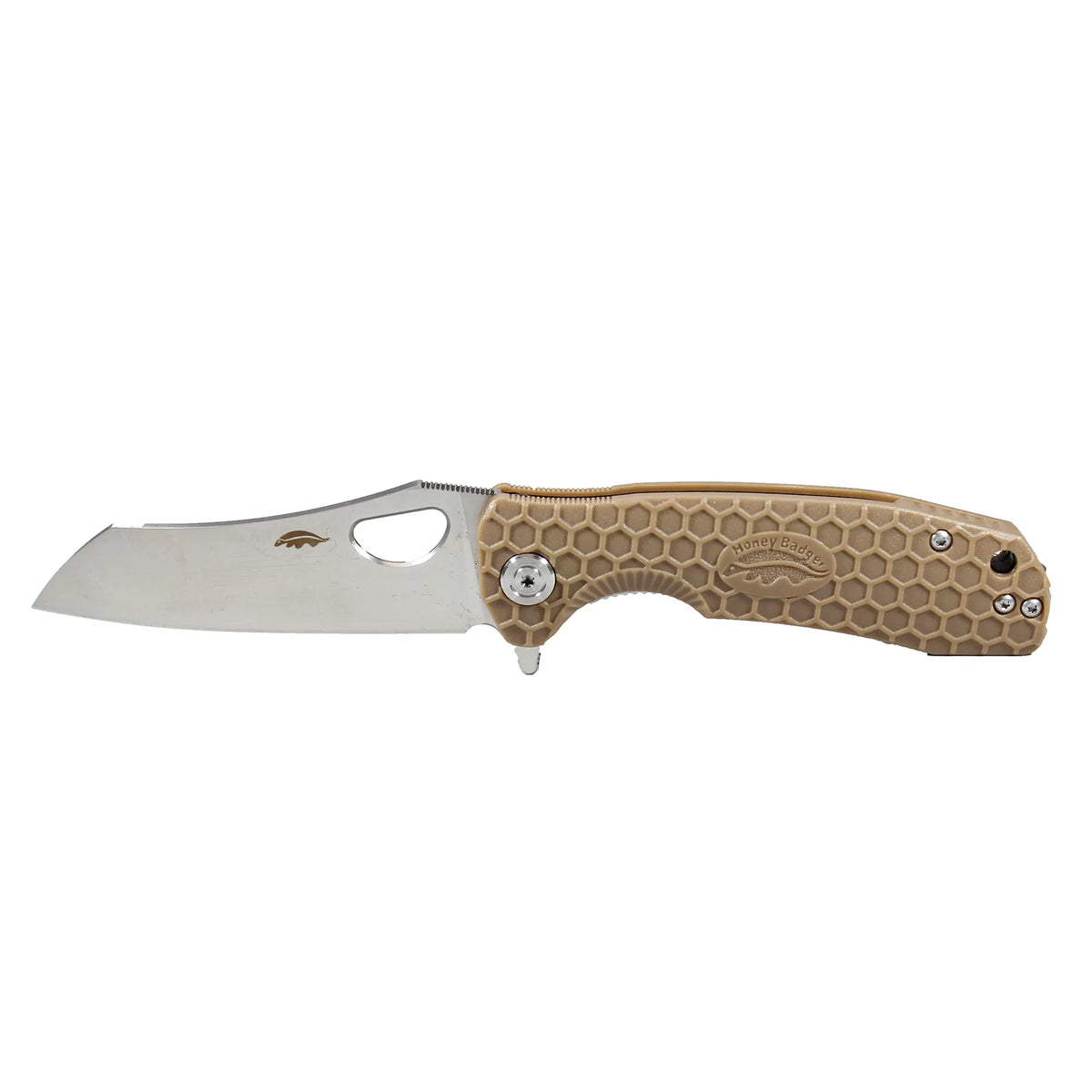 Honey Badger Wharncleaver D2 - Large (No Choil) - Tan