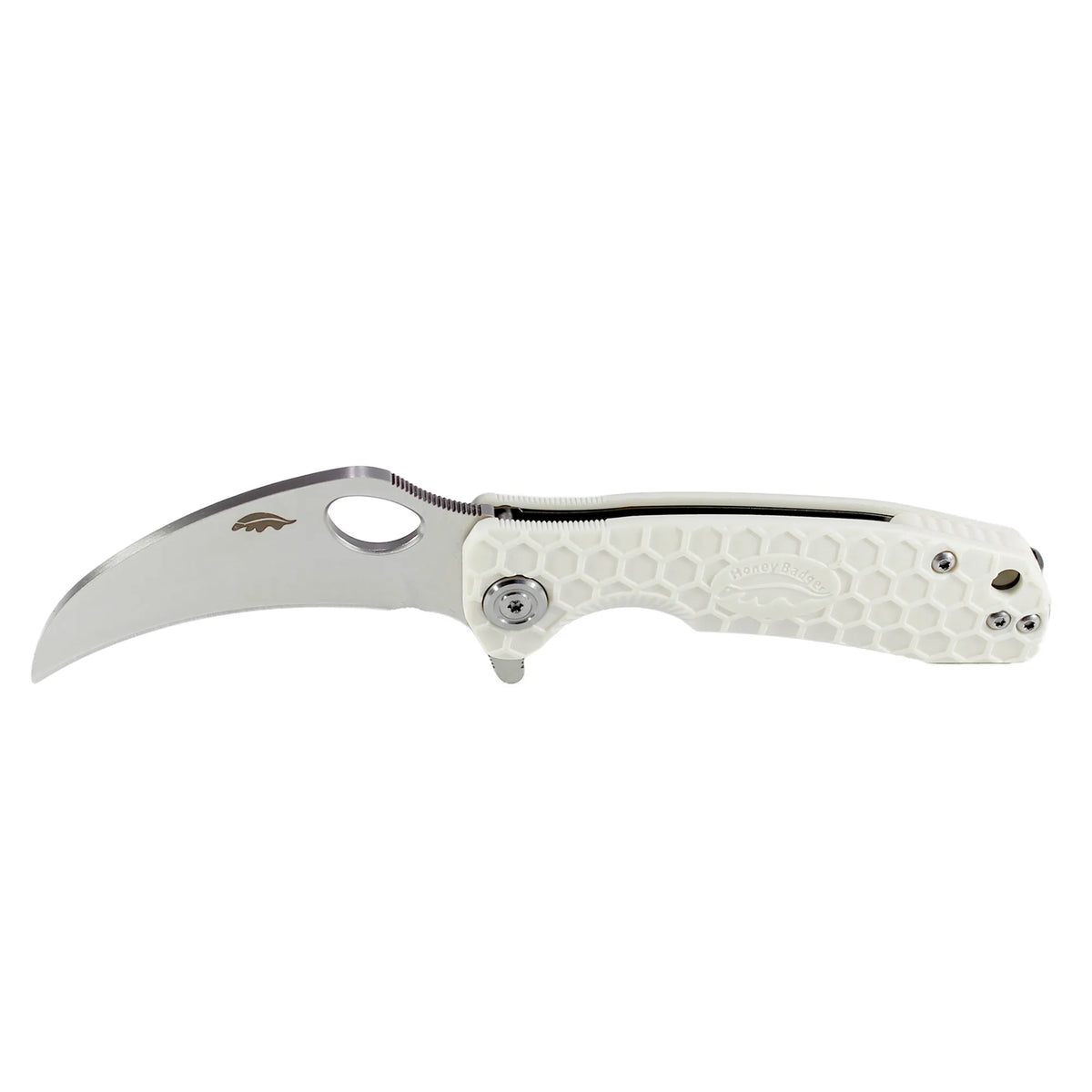 Honey Badger Claw Plain 8Cr13MoV - Large - White