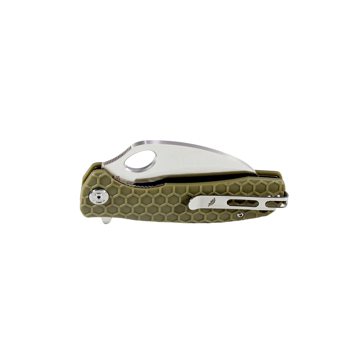 Honey Badger Claw Plain 8Cr13MoV - Small - Green