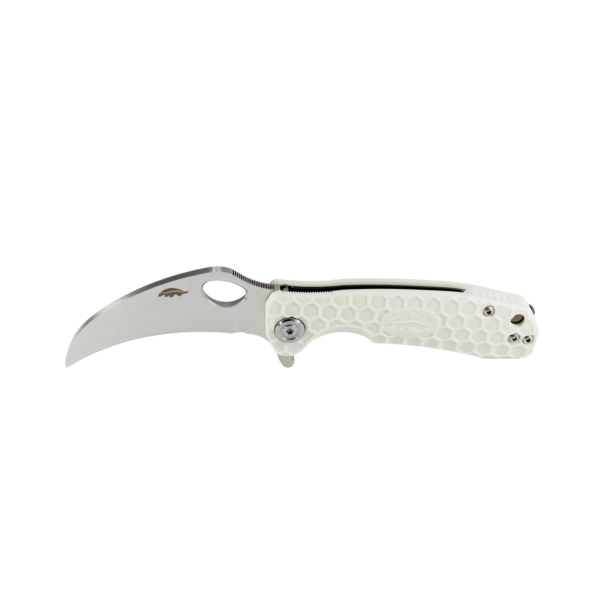 Honey Badger Claw Plain 8Cr13MoV - Small - White