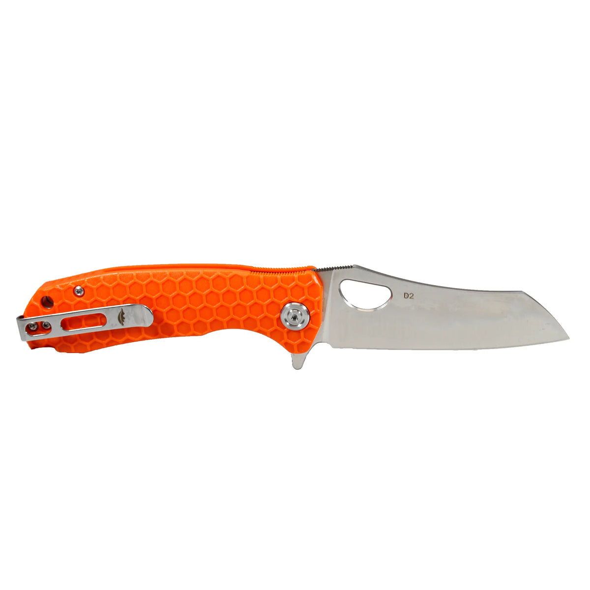 Honey Badger Wharncleaver D2 - Large (No Choil) - Orange