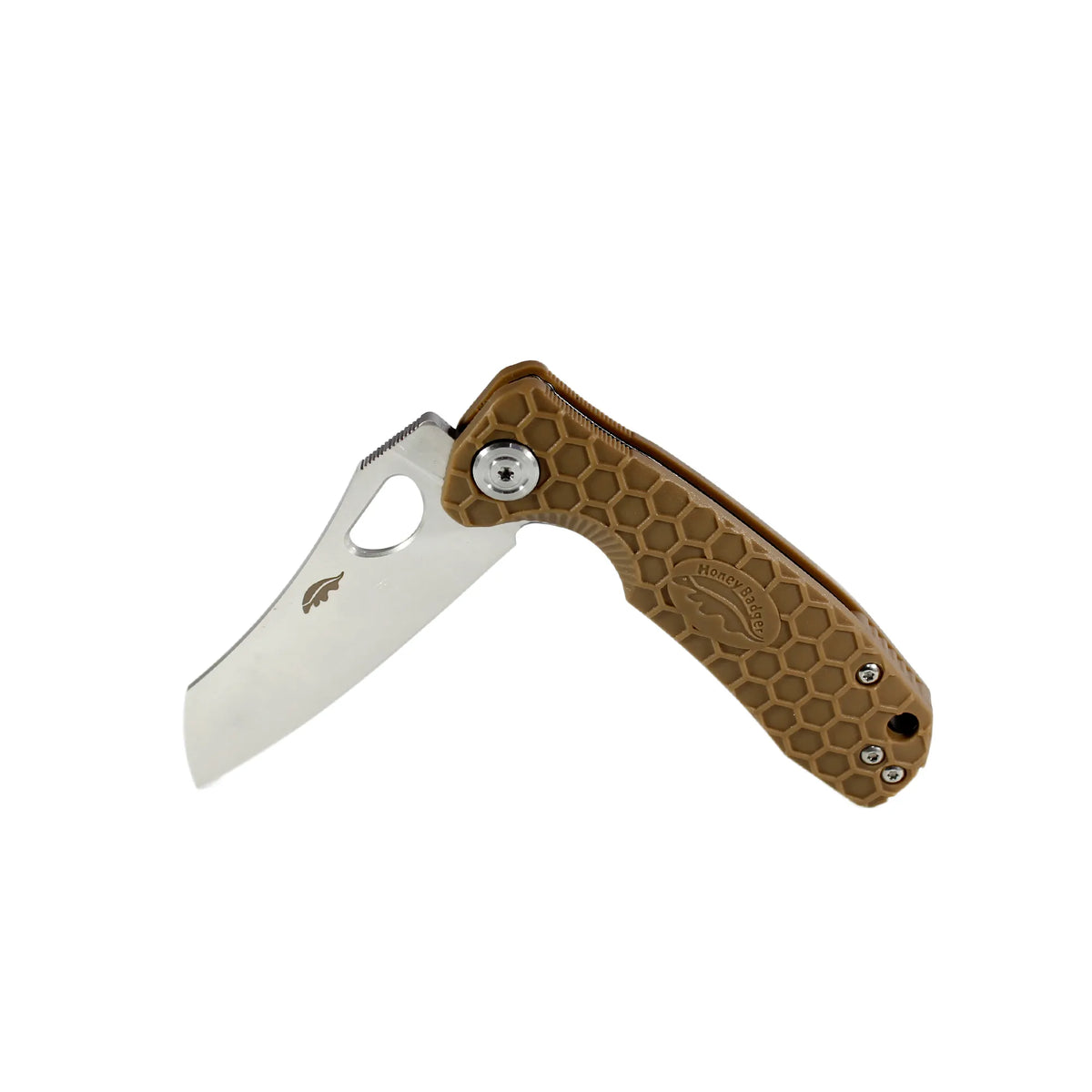 Honey Badger Wharncleaver D2 - Small (No Choil) - Tan