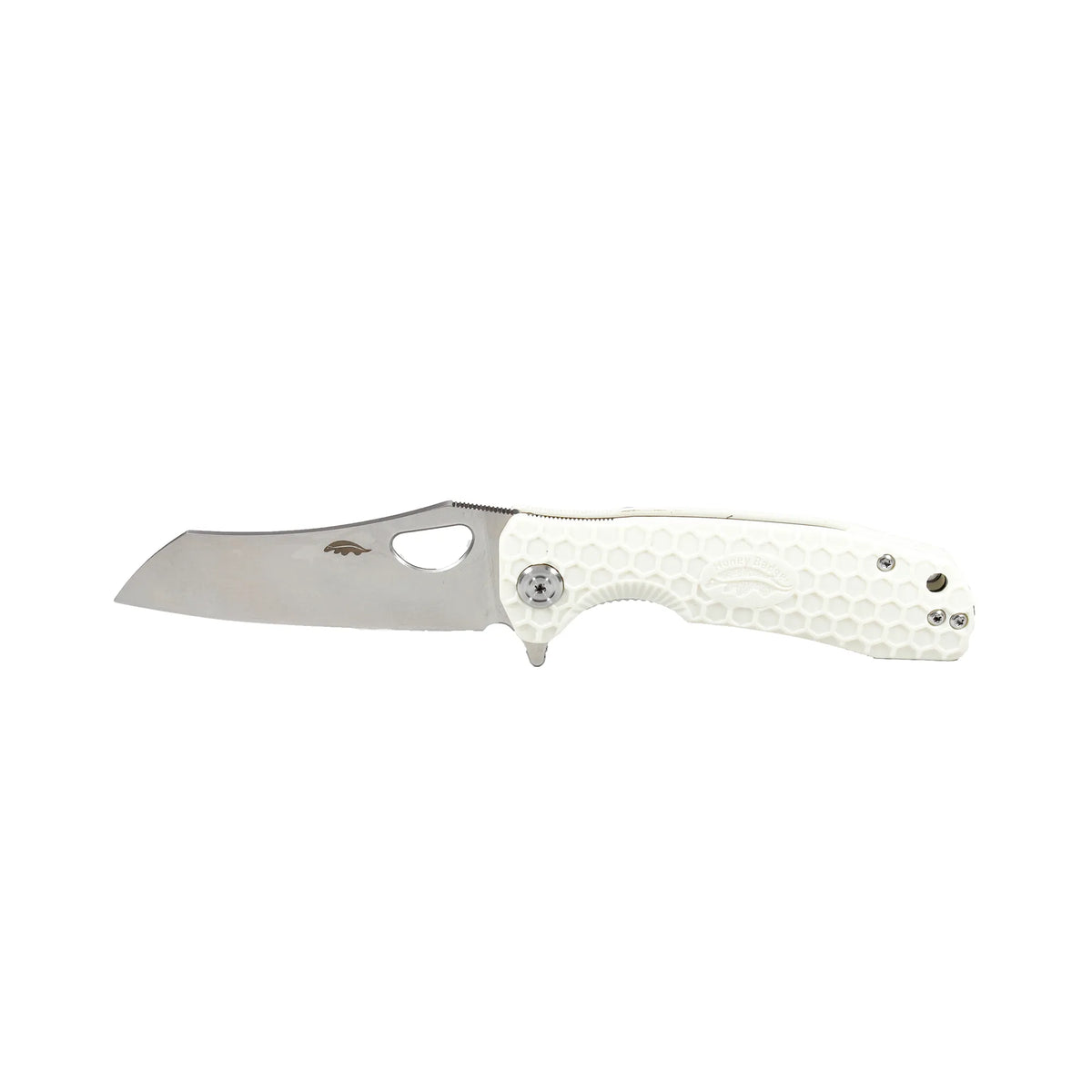 Honey Badger Wharncleaver D2 - Small (No Choil) - White