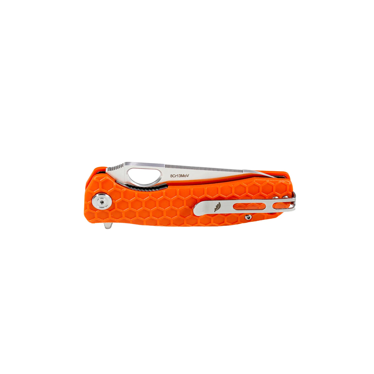 Honey Badger Leaf 8Cr13MoV - Large - Orange