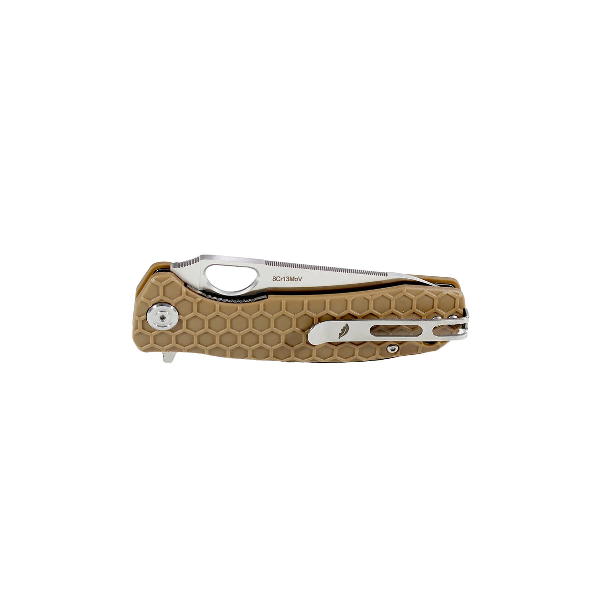 Honey Badger Leaf 8Cr13MoV - Medium - Tan