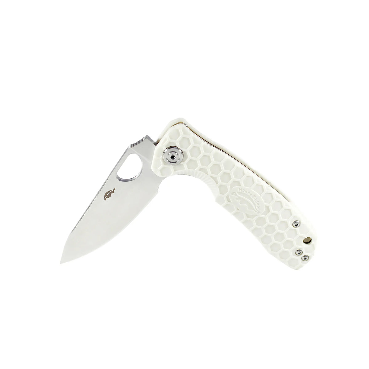 Honey Badger Leaf 8Cr13MoV - Small - White