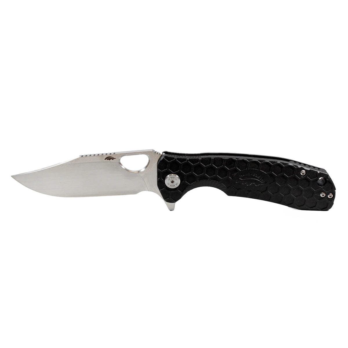 Honey Badger Clip Point 14C28N - Large - Black