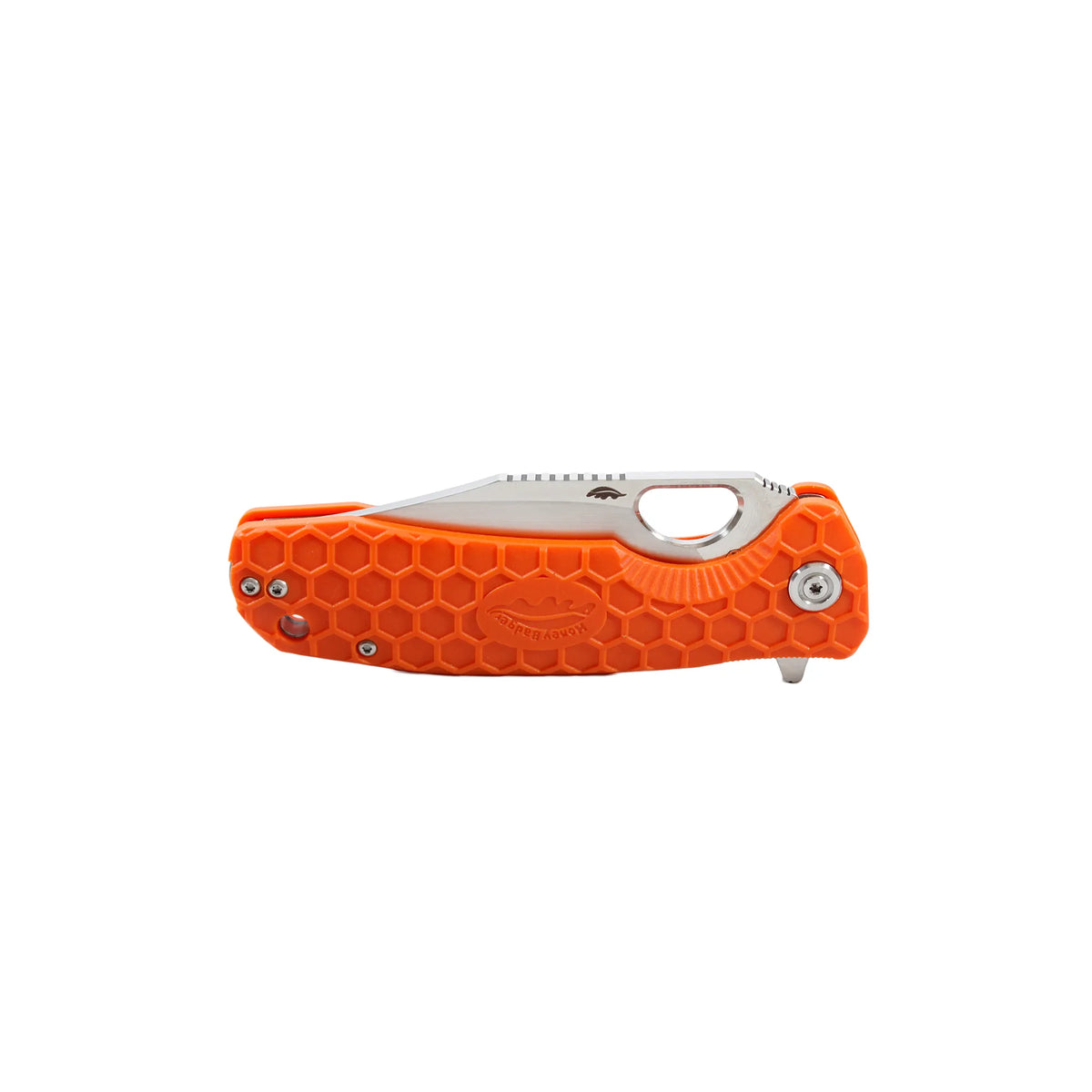 Honey Badger Clip Point 14C28N - Medium - Orange