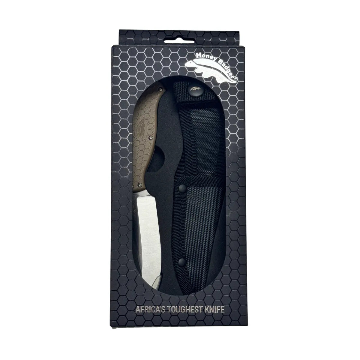 Honey Badger Outfitter 8Cr13MoV - Nylon Sheath - Tan