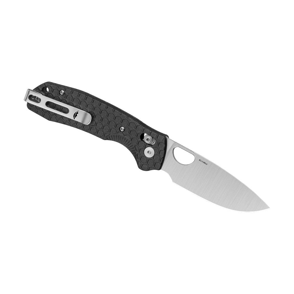 Honey Badger Cross-Bolt Drop-Point 8Cr13MoV - Med/Small - Black