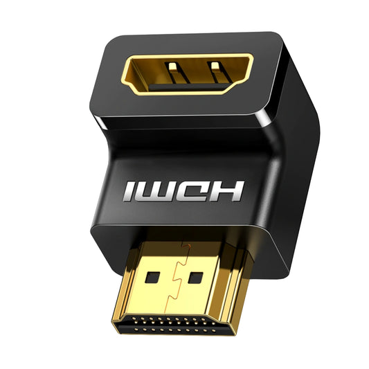 UGREEN HD112 HDMI 4K Male to Female Down-angled Connector - Black - Guards On Duty Shop & Security Guards