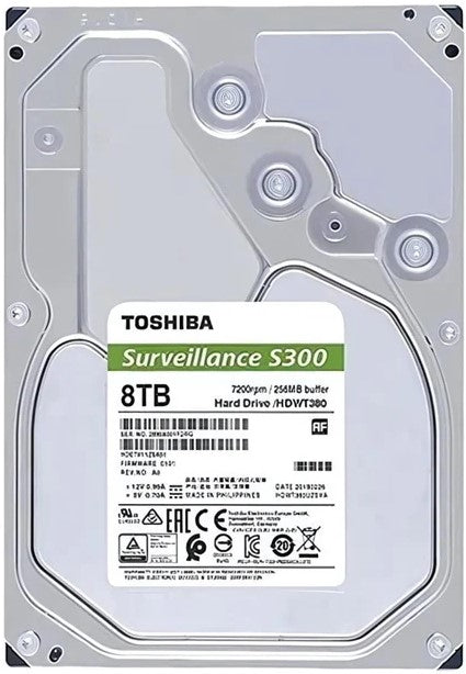 Toshiba S300 3.5 Inch Surveillance Sata Hard Drive Disk