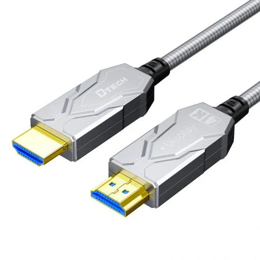 DTECH 5m Armored 4K HDMI Fiber Optic Cable