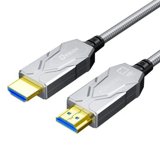 DTECH 50m Armored HDMI 2.0 Optical Fiber Cable – 4K 60Hz
