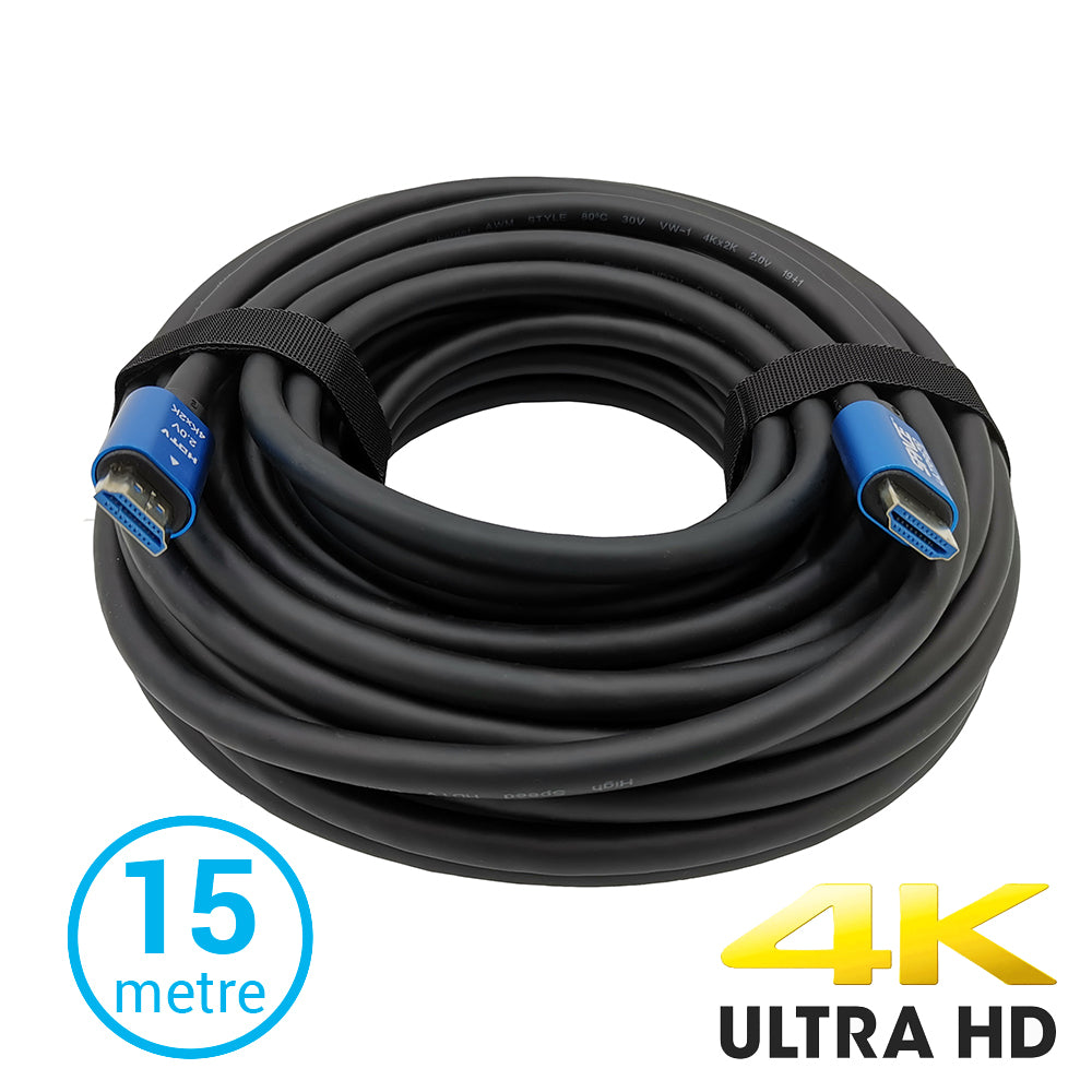 4K HDMI Cable with Ethernet ver2.0 60Hz – 15m (HDM15E-4K)