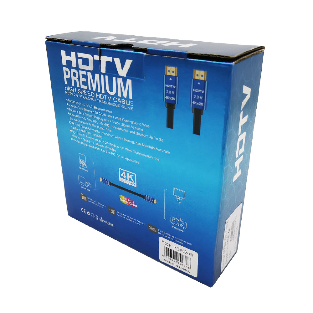 4K HDMI Cable with Ethernet ver2.0 60Hz – 5m (HDM5E-4K)