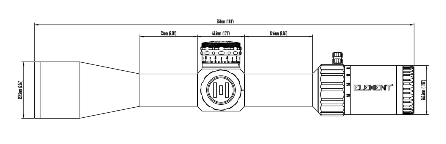 ELEMENT SCOPE HELIX 4-16X44 FFP APR-1C MOA