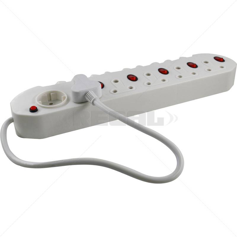 Multiplug 11-Way 5x3 Pin 6x2 Pin Switched