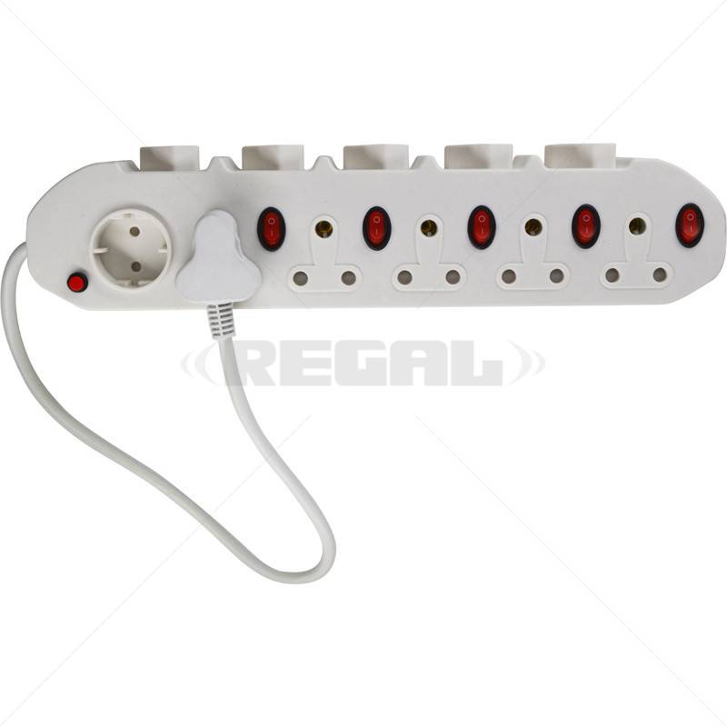 Multiplug 11-Way 5x3 Pin 6x2 Pin Switched