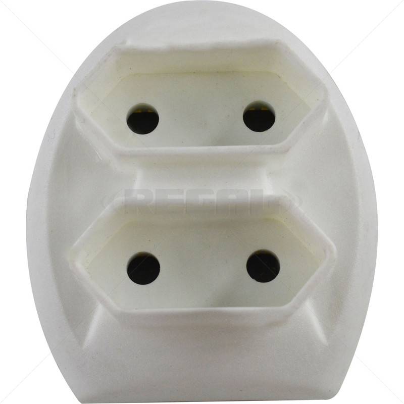 Adaptor - 3 Pin to 2 x 2Pin Euro Adaptor