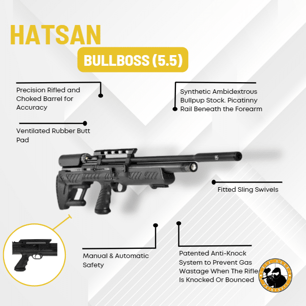 HATSAN AIRRIFLE BULLBOSS 5,5mm - Guards On Duty Shop & Security Guards