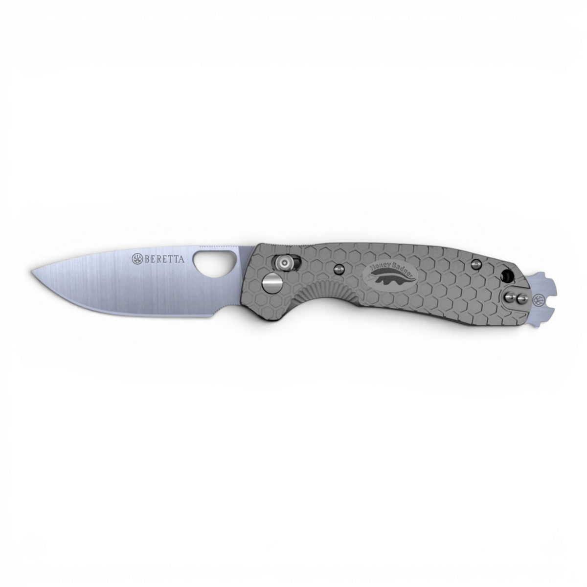 Beretta x Honey Badger Cross-Bolt Drop-Point - Med/Large - Grey