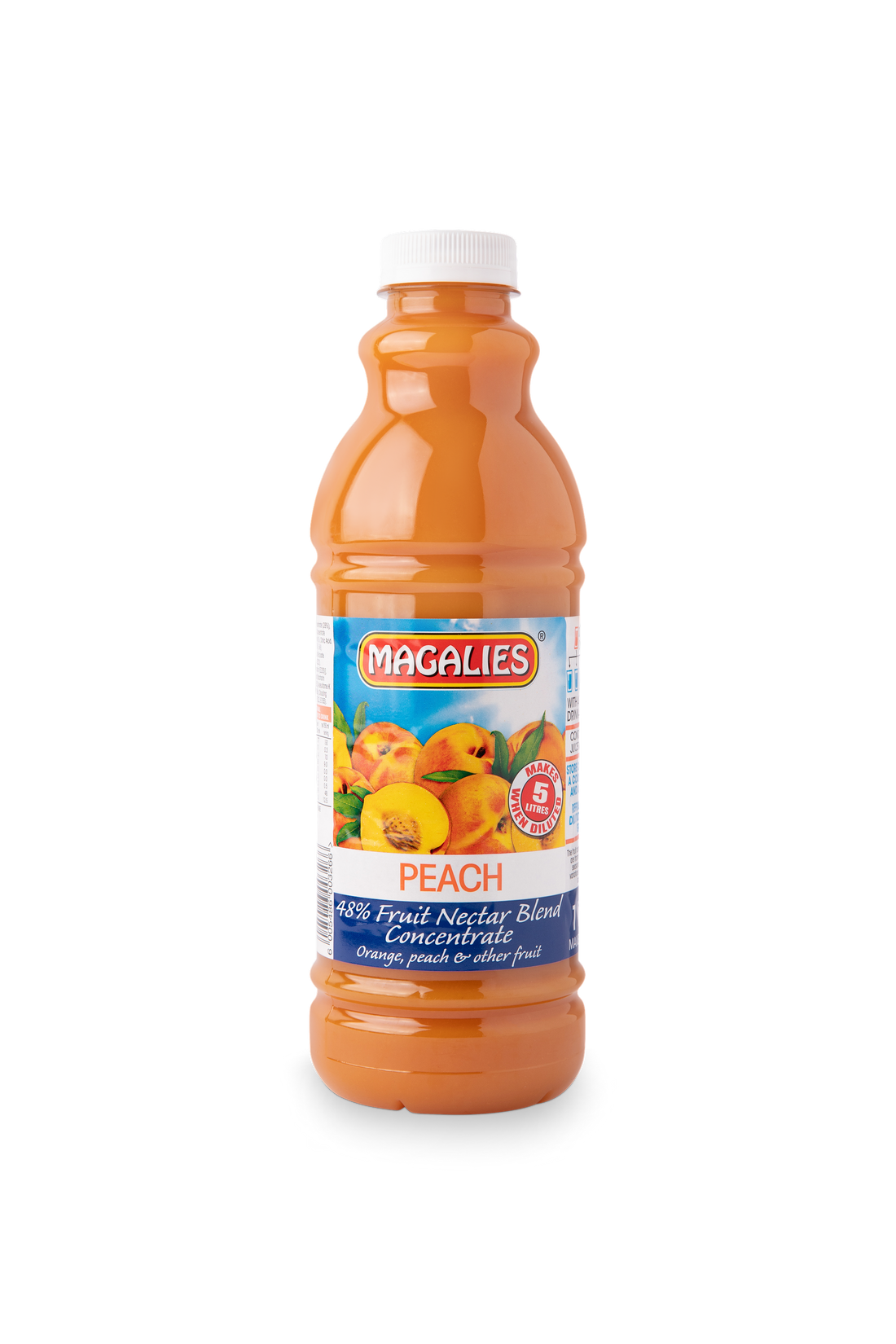 6 x MAGALIES 1 liter Peach 48% Concentrate (Sold 6x 1L Per Case) - Magalies Nectar Juice