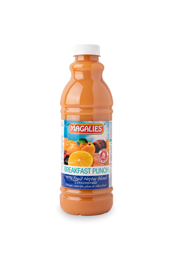 6 x MAGALIES 1 liter Breakfast Punch 40% (Sold 6x 1L Per Case)