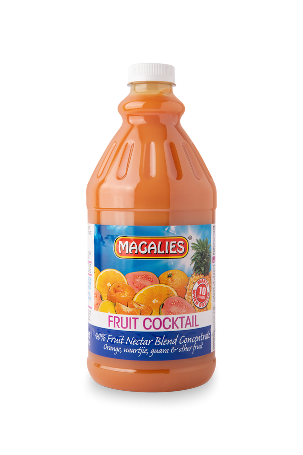 4 x MAGALIES 2 liter Fruit Cocktail 40% Concentrate (Sold 4 X 2L Per Case) Magalies Nectar Juice