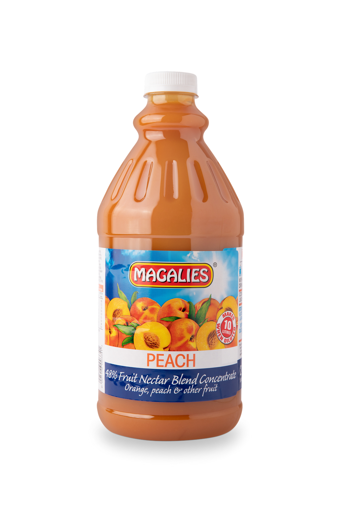 4 x MAGALIES 2 liter Peach 48% Concentrate (Sold 4 X 2L Per Case) Magalies Nectar Juice