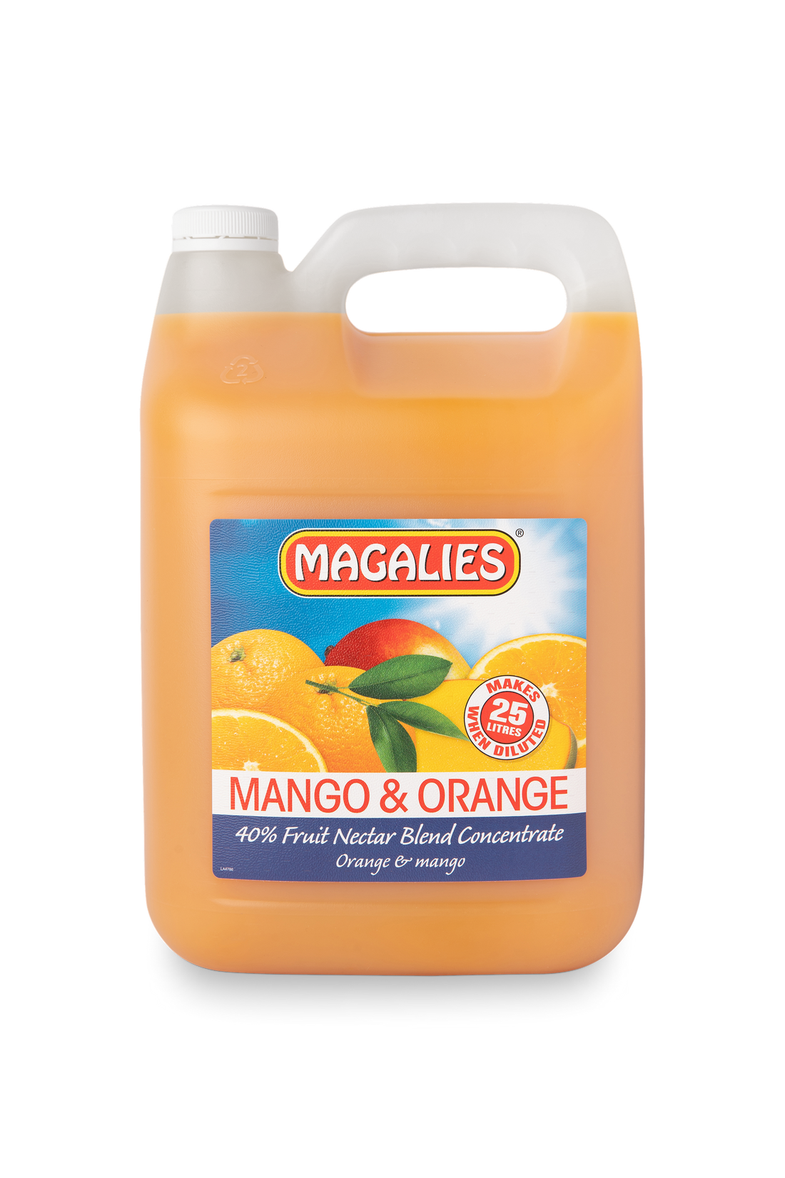 2 x MAGALIES 5 liter Mango/Orange 40% (Sold 2x 5L Per Case) Magalies Nectar Juice