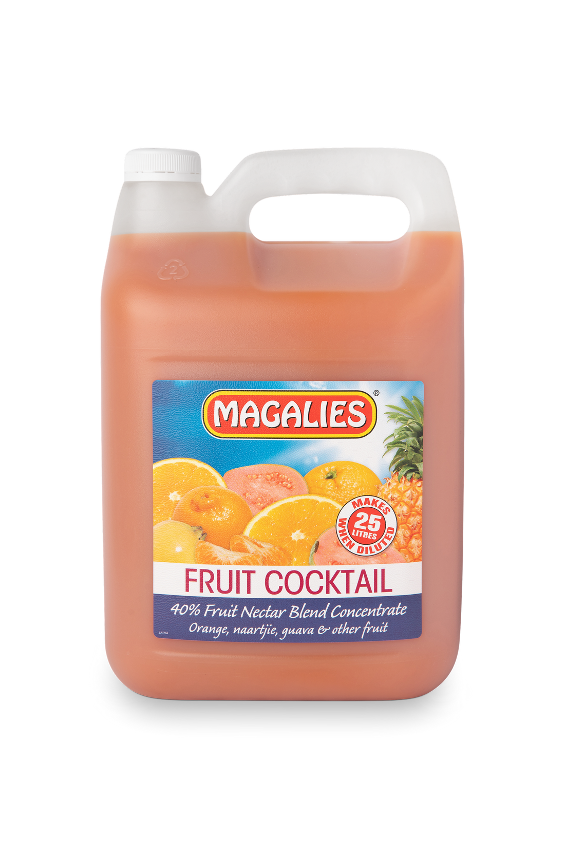 2 x MAGALIES 5 liter Fruit Cocktail 40% (Sold 2x 5L Per Case) Magalies Nectar Juice