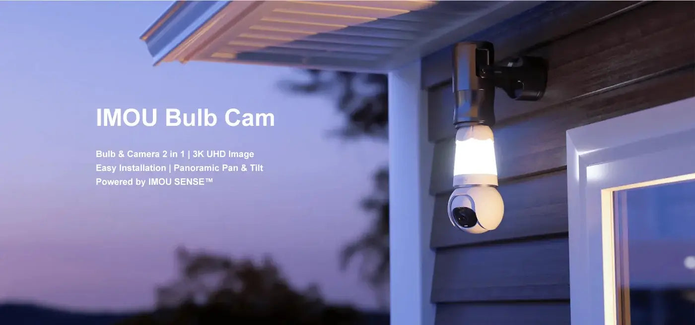 IMOU Bulb Cam 3MP WiFi Panoramic PT Security camera (2K)
