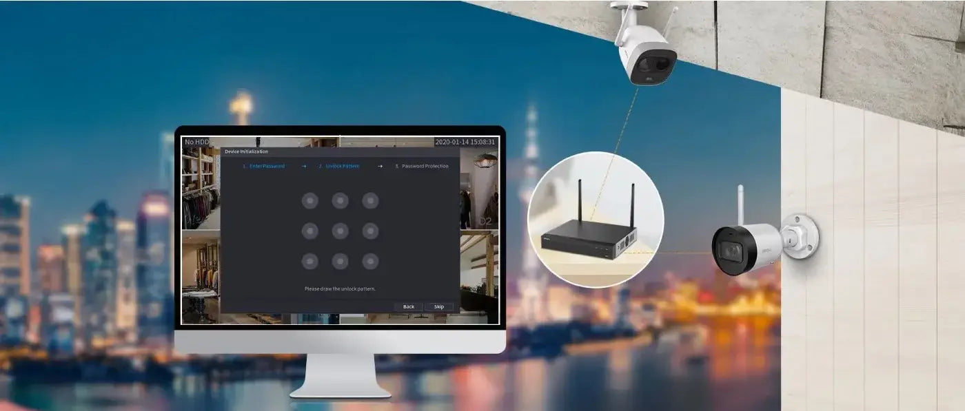 IMOU 8 Channel WiFi NVR 2C (2MP) Camera Kit