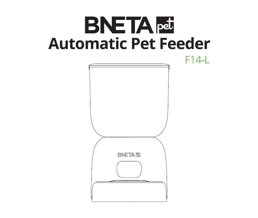 BNETA Automatic Pet Feeder / Water Fountain F14-L Combo