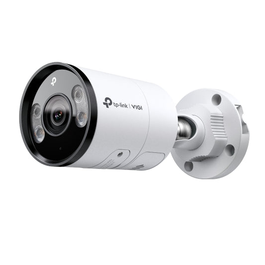 TP-Link VIGI 5MP Full-Color Bullet Network Camera, 2,8mm Fixed Lens, 1/2.7” Progressive Scan CMOS, H.265+/H.265/H.264+/H.264, IR/White LED, 25fps/30fps (2880x1620), IP67,Web, PoE/DC 12V,120dB WDR, Built-in MIC/Speake, micro-SD Slot