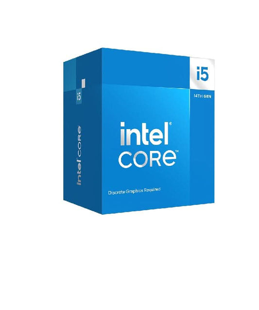 Intel Core i5 14400F Up to 4.7 GHZ; 10 Cores (6P+4E); 16Thread; 20MB Smartcache; 65W TDP; Intel® Laminar RM1 Cooler included; NO