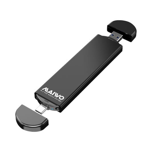 Maiwo M.2 Sata Ssd Enclosure Dual (k1683l) — MAIWO | Guards on Duty Shop