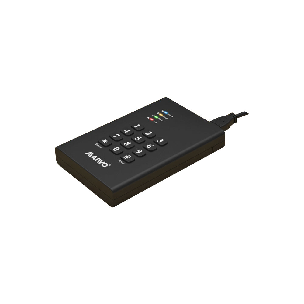 Maiwo Usb3.0 2.5inch Keypad Encryp Encl (k2568kpa) — MAIWO | Guards on Duty Shop