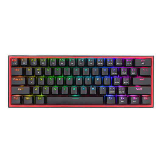 Redragon K616 FIZZ Pro 61-Key RGB Mechanical Gaming Keyboard – Black (60%, RGB, Wireless/Wired, Hot-Swappable) - Guards On Duty Shop & Security Guards