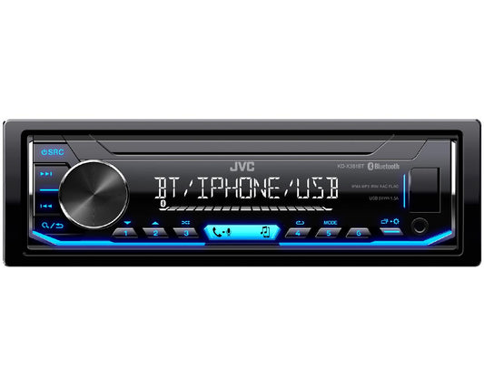 JVC KD-X351BT 1-Din Digital Media Receiver with Bluetooth