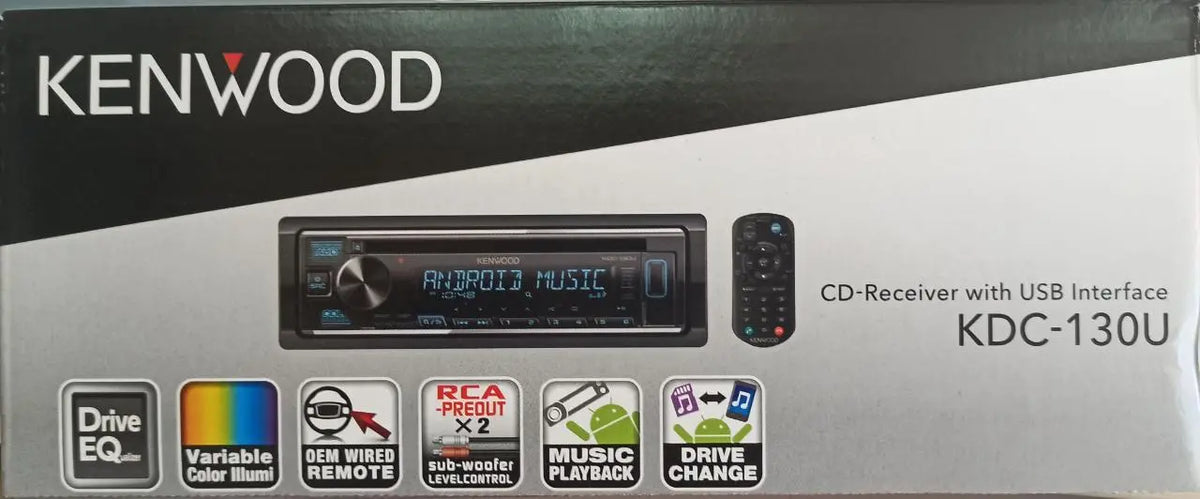 Kenwood KDC-130U 1din USB / CD Receiver (KDC-130U)