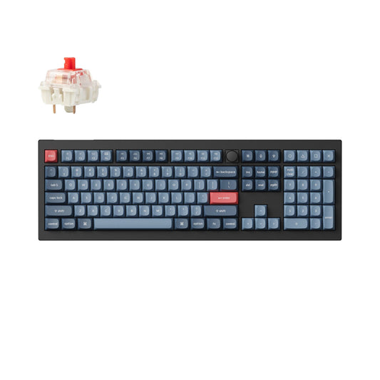 Keychron V6 Max QMK/VIA RED Wireless Custom Mechanical Keyboard | RED Switch - Black - Guards On Duty Shop & Security Guards