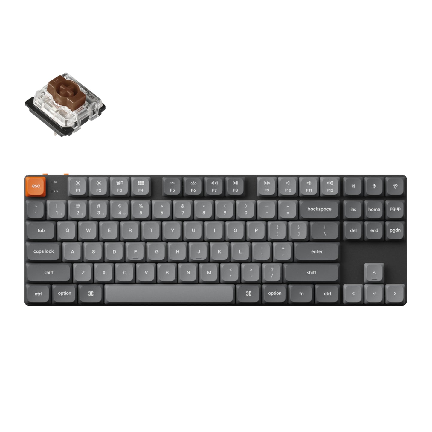 Keychron K1 Max QMK/VIA 80% Wireless Custom Mechanical Keyboard | BROWN Switches - Guards On Duty Shop & Security Guards