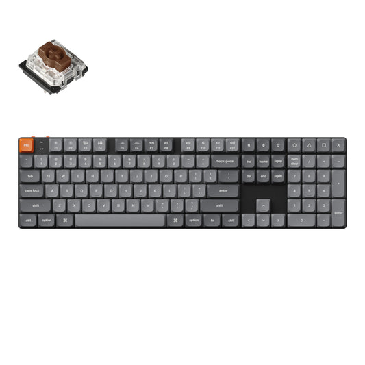 Keychron K5 Max QMK/VIA Full-sized Wireless Custom Mechanical Keyboard | BROWN Switches - Guards On Duty Shop & Security Guards