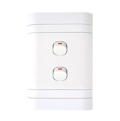 Lesco Flush Cover With 2 Lever 1 Way Switch