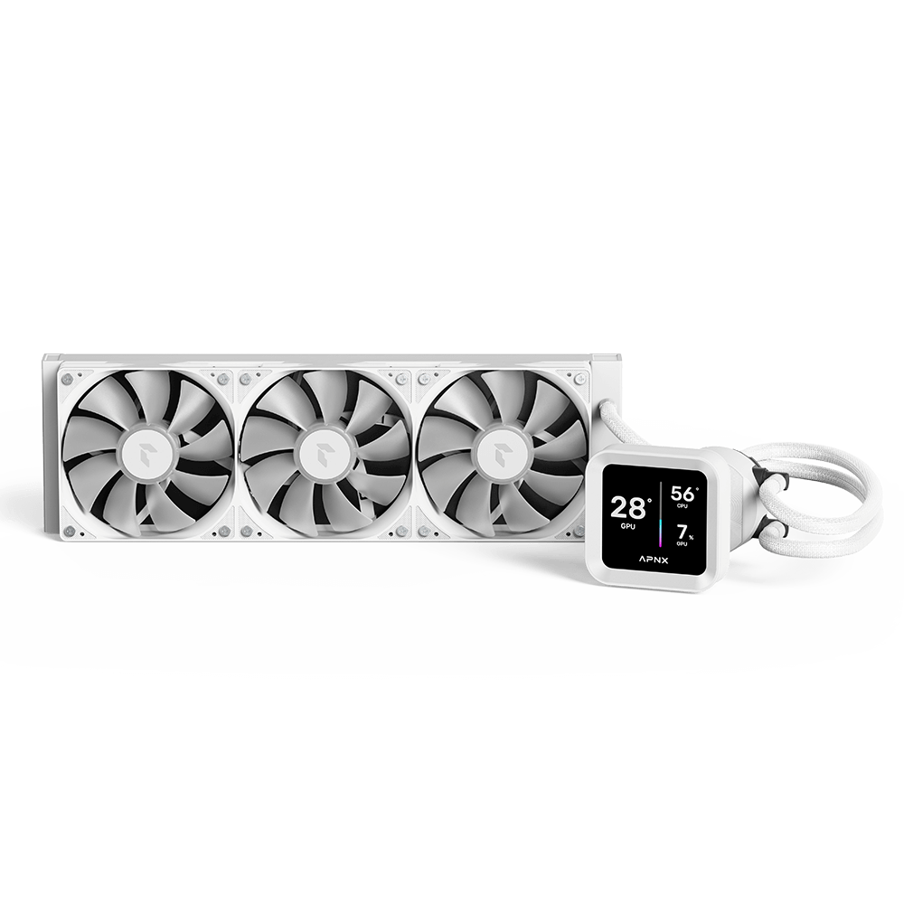 Aerocool APNX White Cooler with 4'' IPS LCD - 360mm