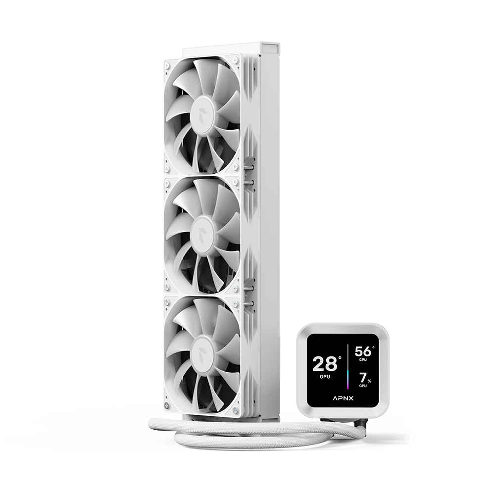 Aerocool APNX White Cooler with 4'' IPS LCD - 360mm