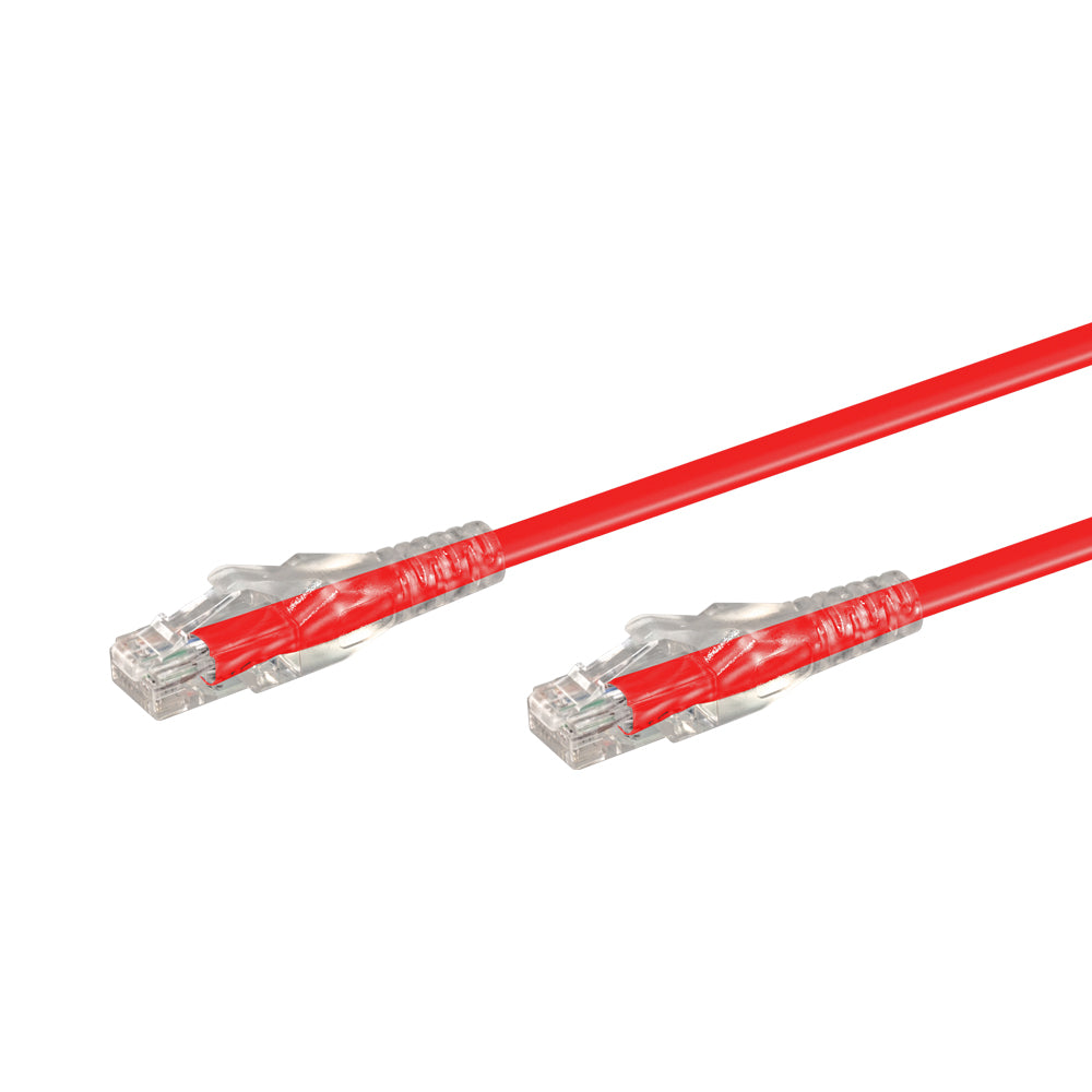 20M CAT6 MOULDED FLYLEAD - RED
